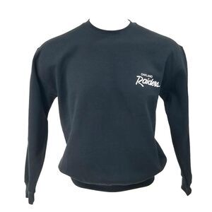 OAKLAND RAIDERS NFL Double Script Retro Logo LS Pullover Crewneck, Sweatshirt
